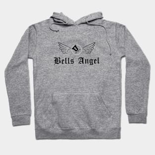 Bell Ringing - BELLS ANGEL - black text Hoodie